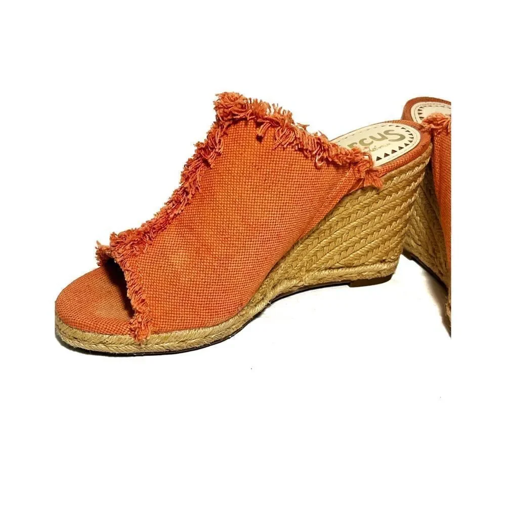 Circus by Sam Edelman Orange Baker Wedges {Size 7.5}